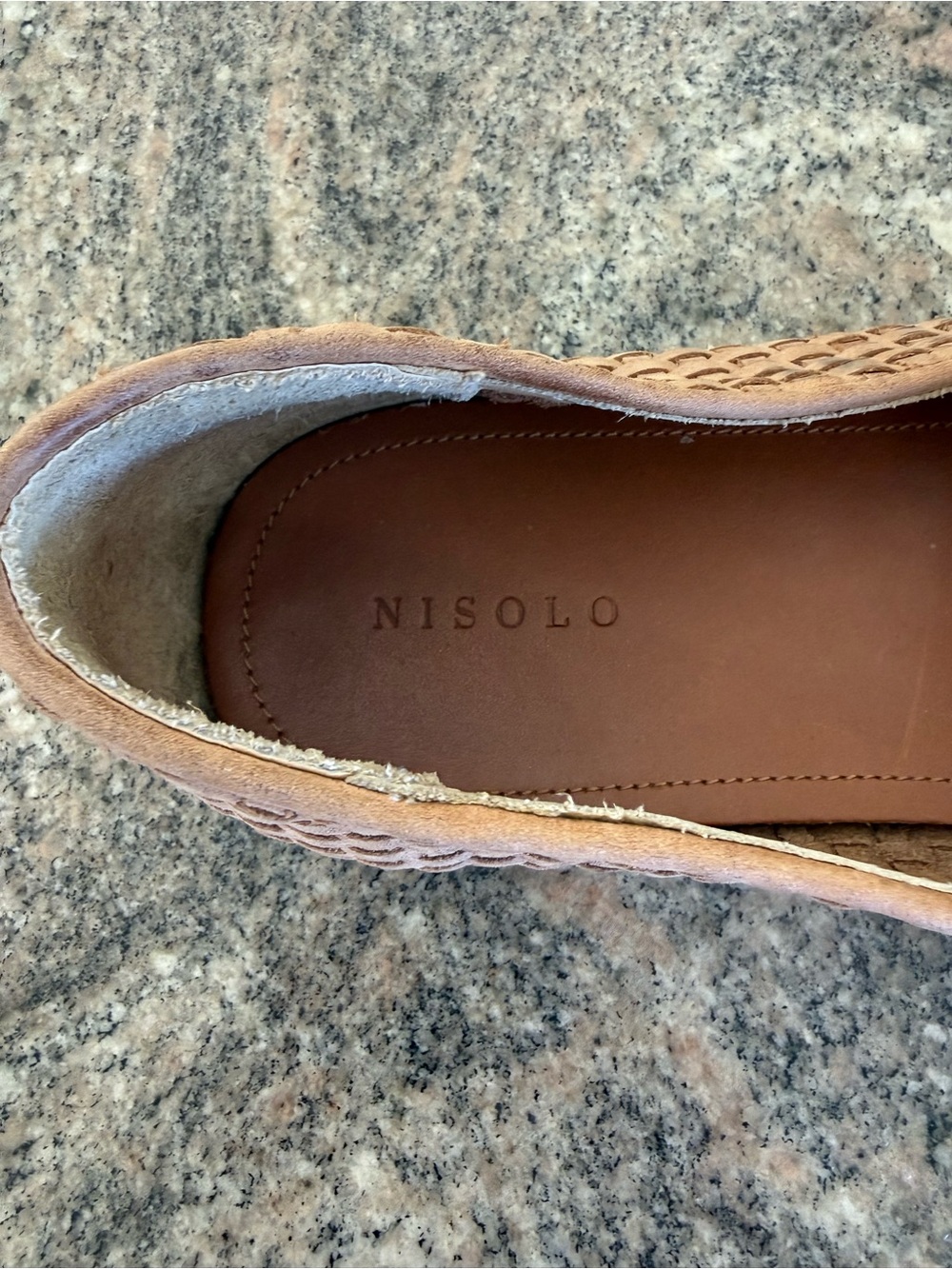 Nisolo women's leather Woven Slip-On Loafers - Picture 4 of 6